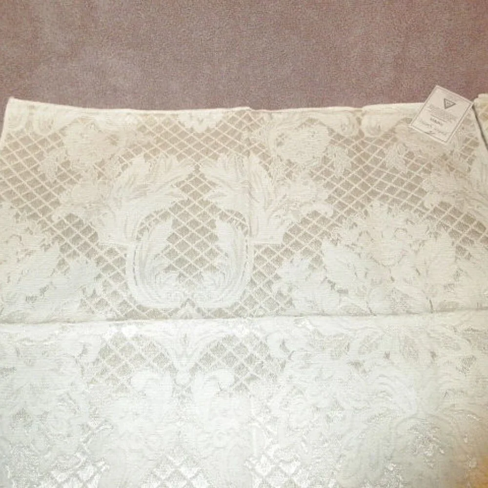 Vtg Beauvoir Floral Embroidered Napkins Set Of 4 Ivory Old Money Regency NEW